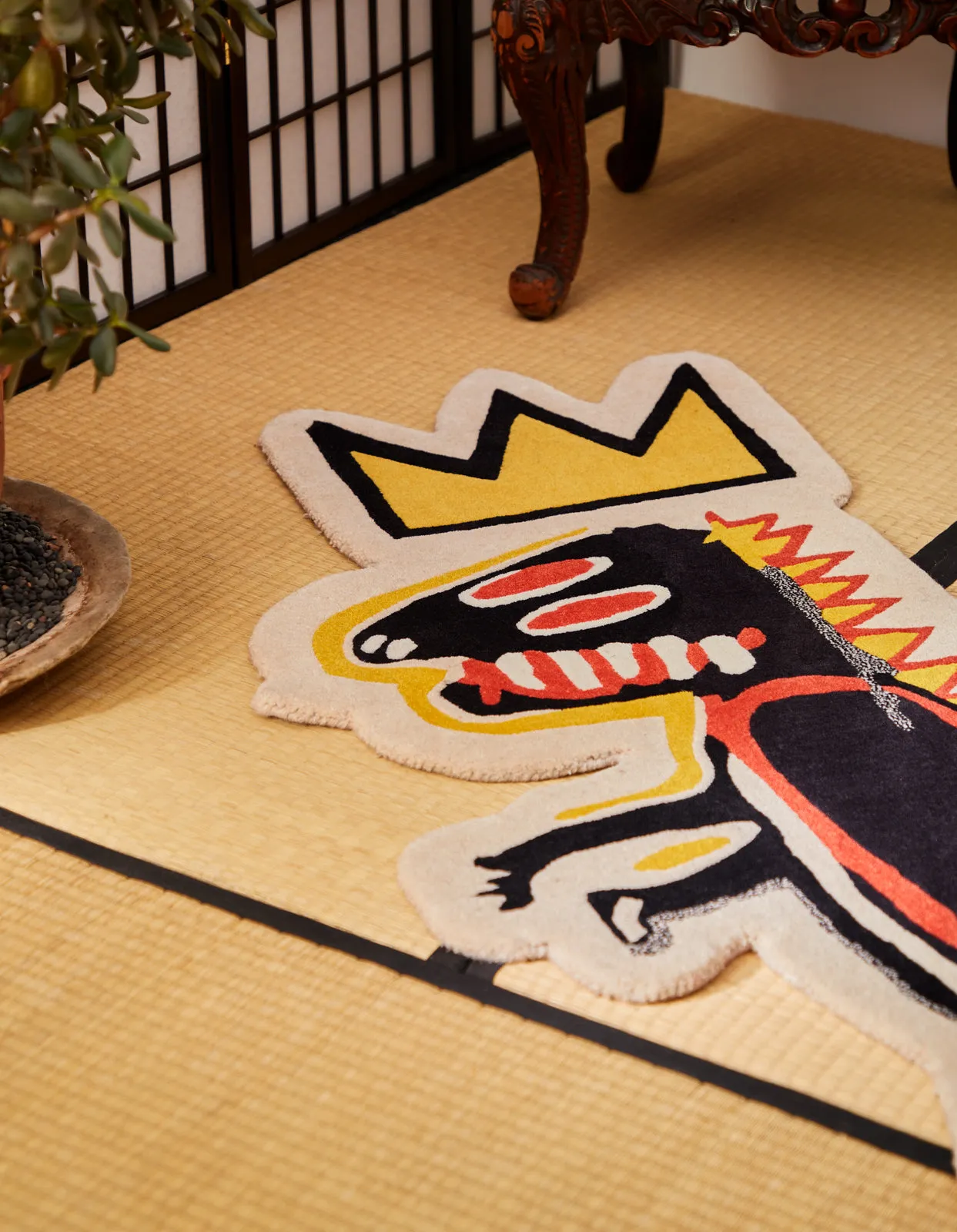 1266 Pez Dispenser Rug · Maharishi x Jean-Michel Basquiat Multi