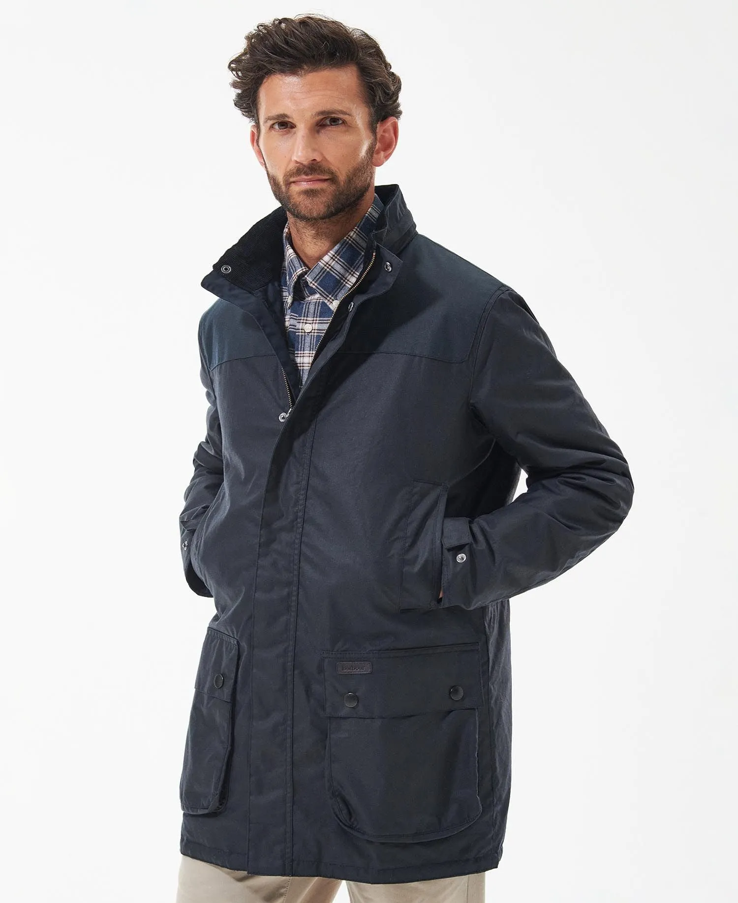 Mens Barbour Alston Waterproof Wax Jacket - Classic Outdoor Heritage Coat with Durable Protection and Timeless Style