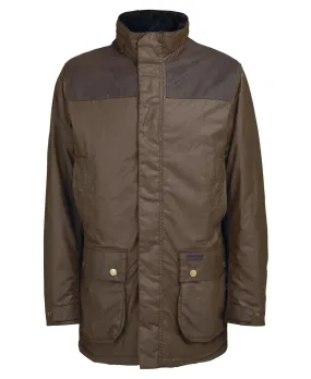 Mens Barbour Alston Waterproof Wax Jacket - Classic Outdoor Heritage Coat with Durable Protection and Timeless Style