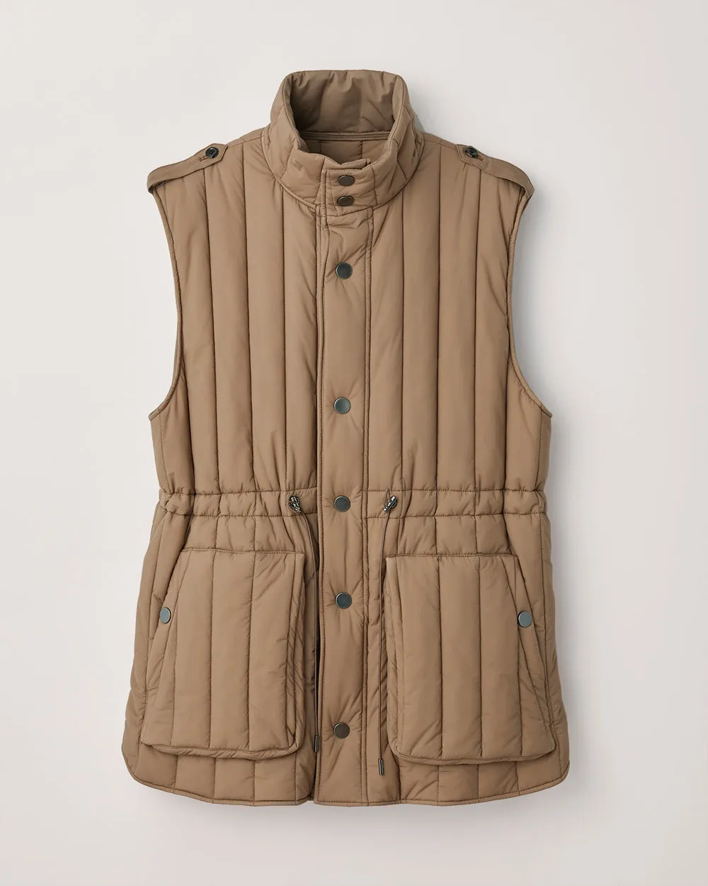 Beige Jerry Puffer Vest