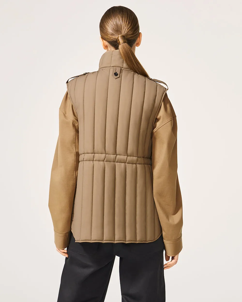 Beige Jerry Puffer Vest