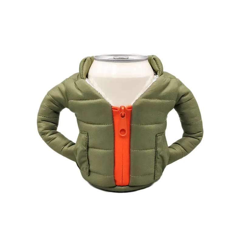 Beverage Jacket Green & Orange