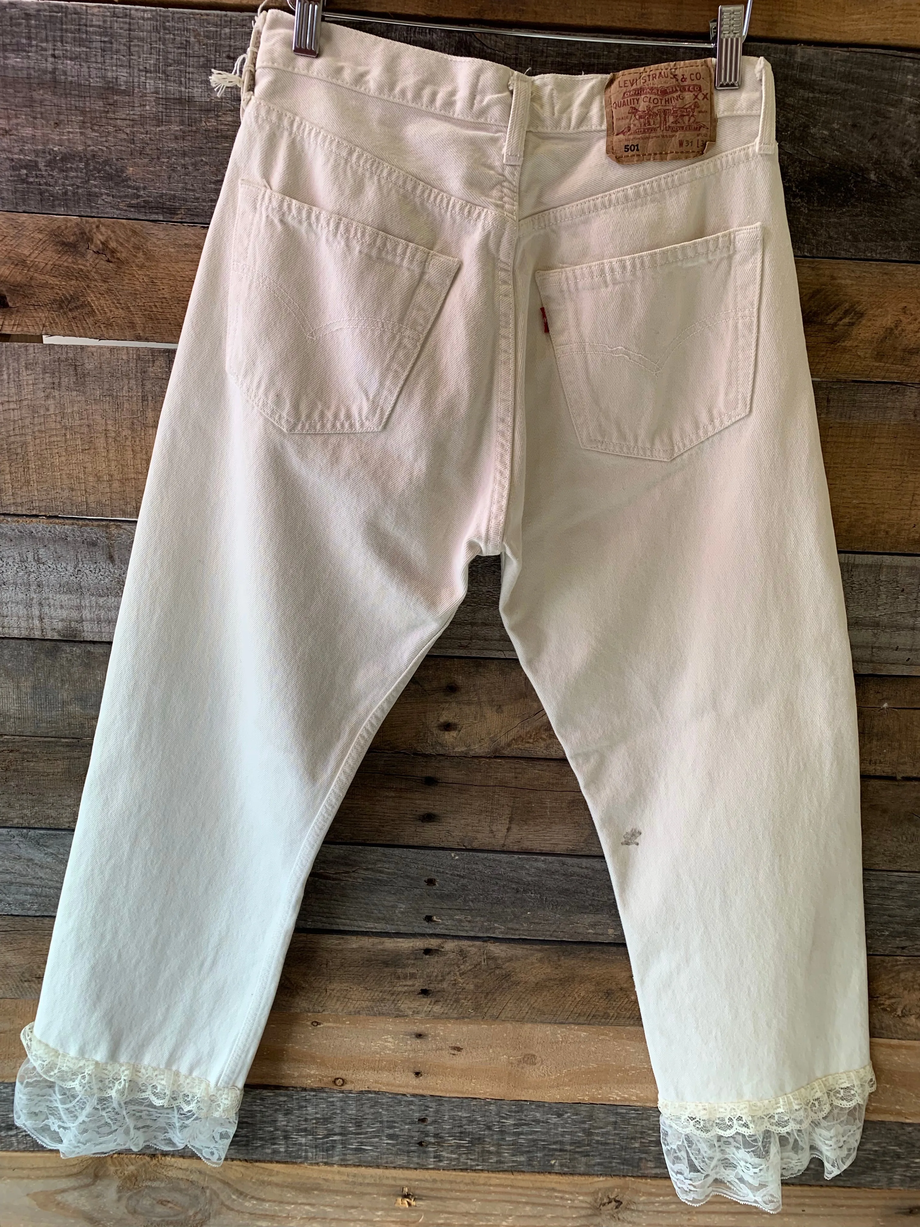 BJB Levis with Lace Additions