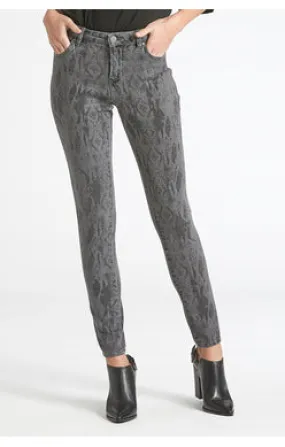 Black/Grey Snake Jean