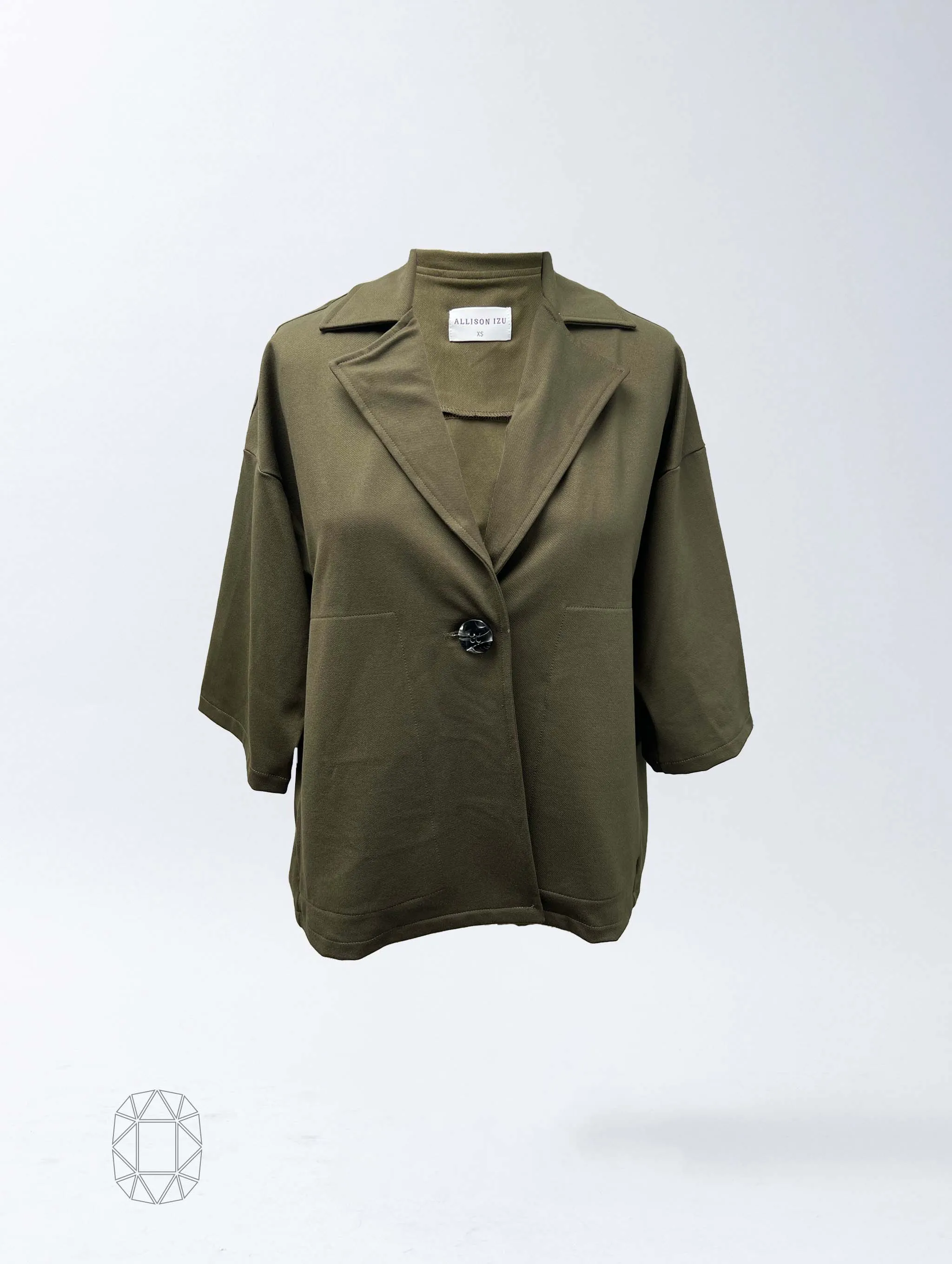 Bryce Jacket - Olive Twill Ponte