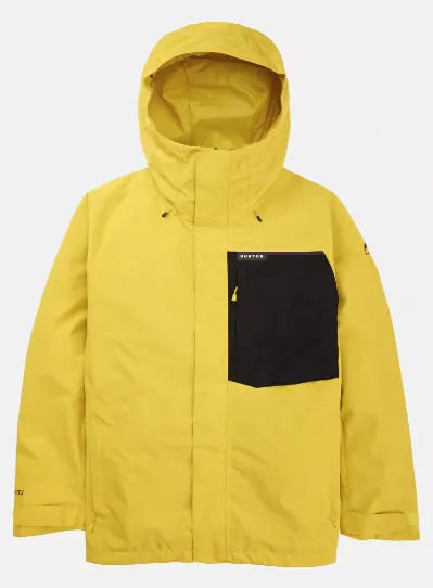 Burton Gore-tex Powline Jacket - Sulfur/True Black