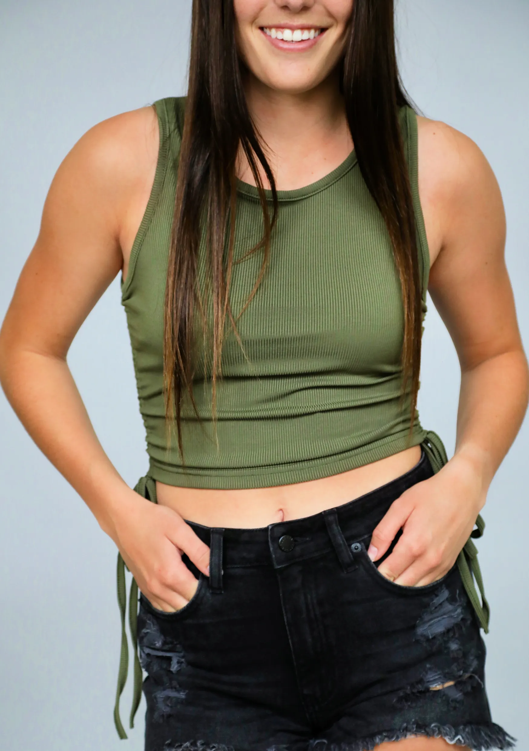 Cami Tank (Army Green)