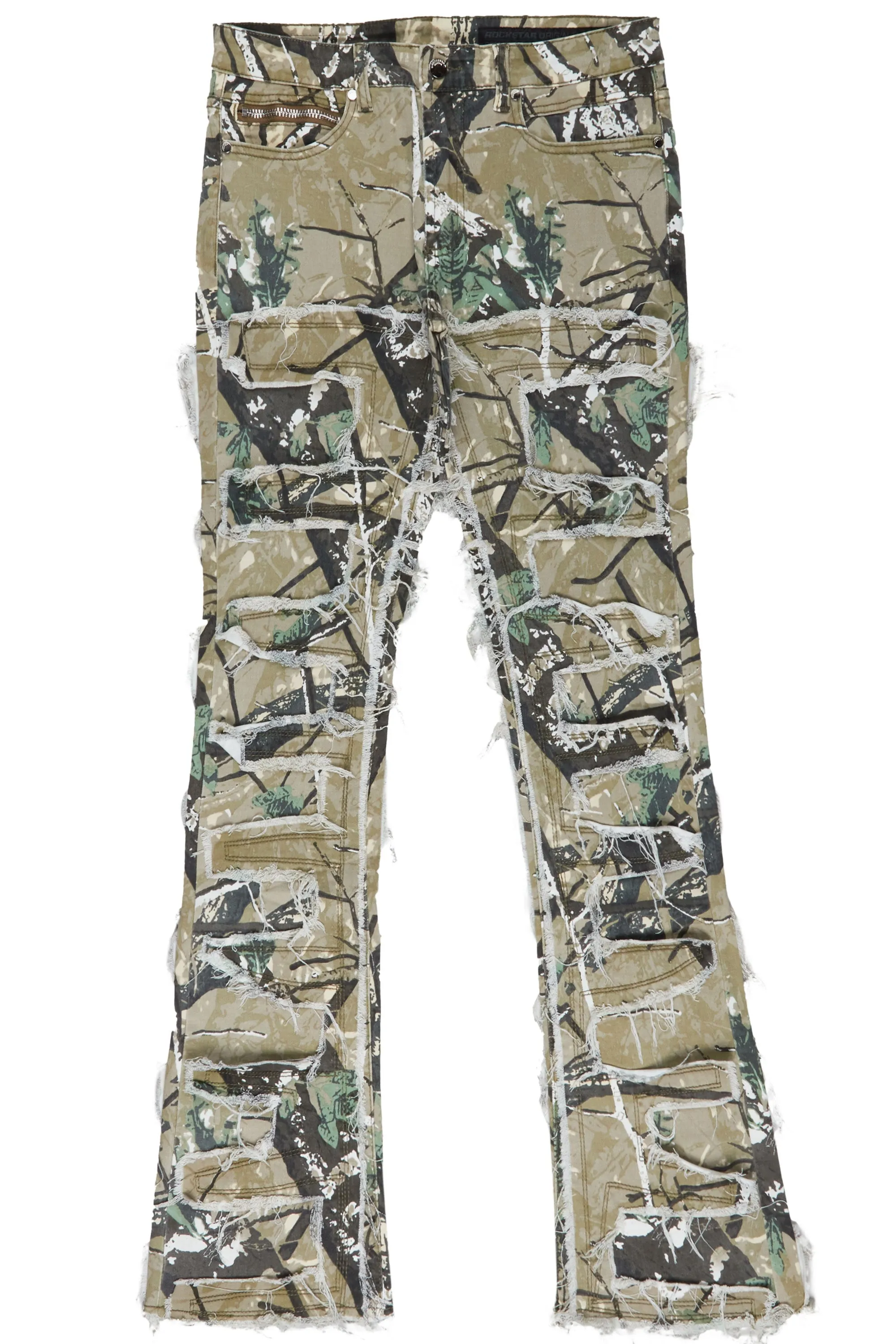 Camo Stacked Flare Jean Flared Looking for Men