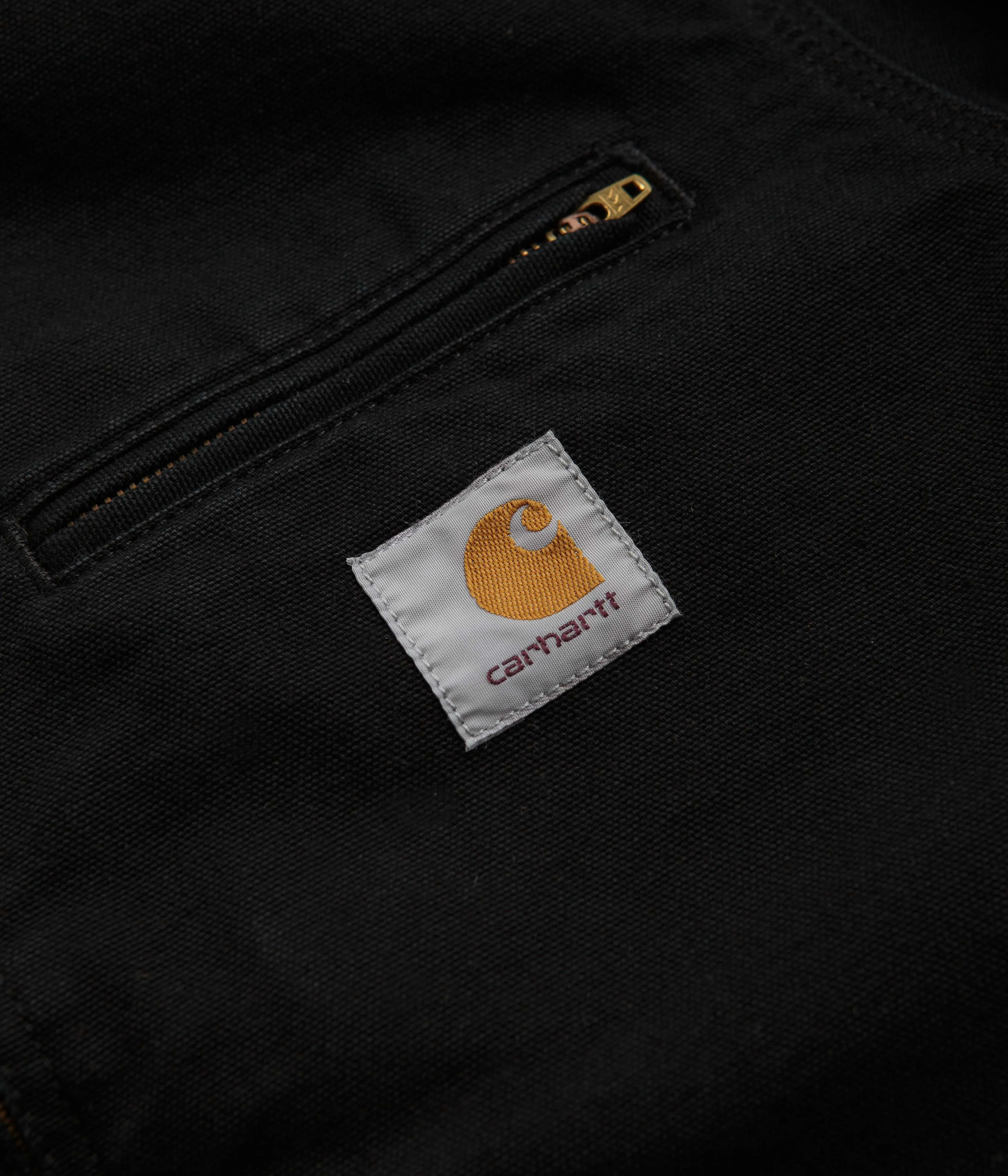 Carhartt Detroit Jacket - Black / Black / Aged Canvas