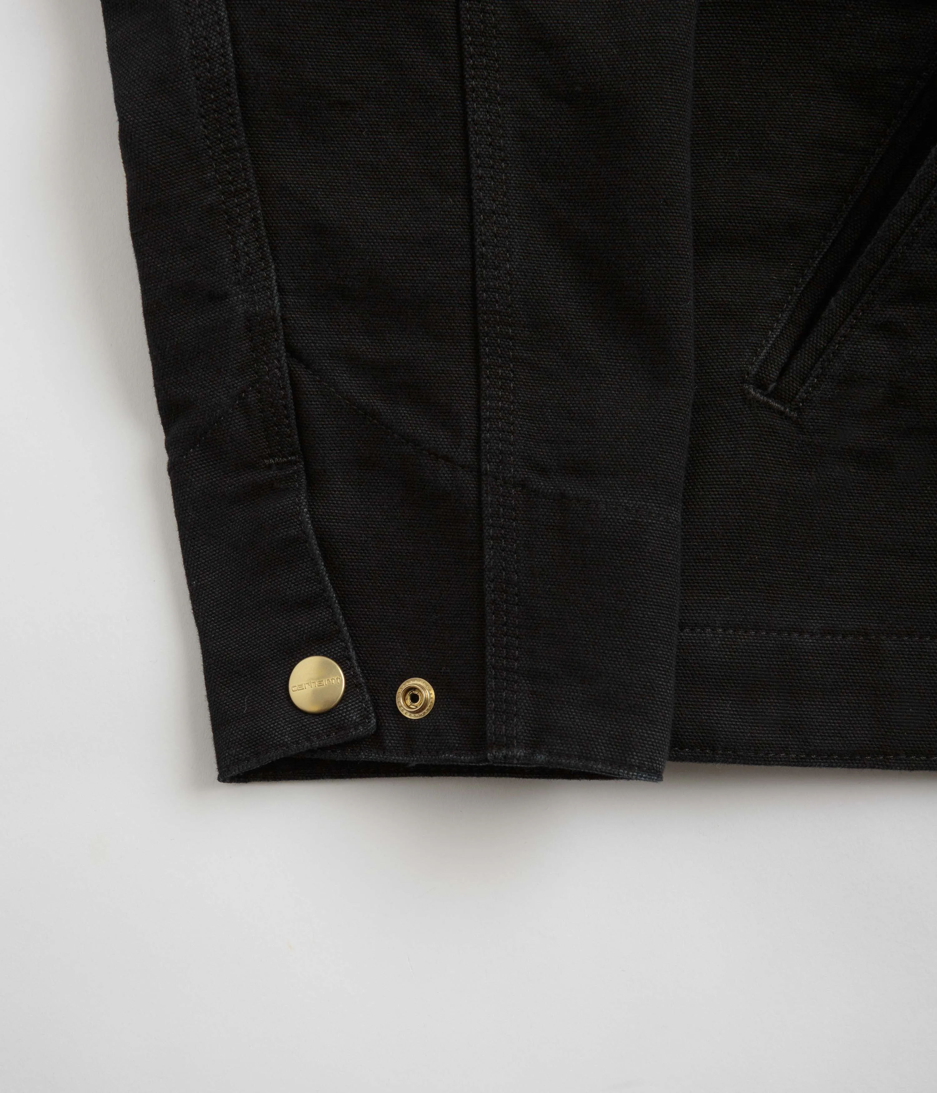 Carhartt Detroit Jacket - Black / Black / Aged Canvas