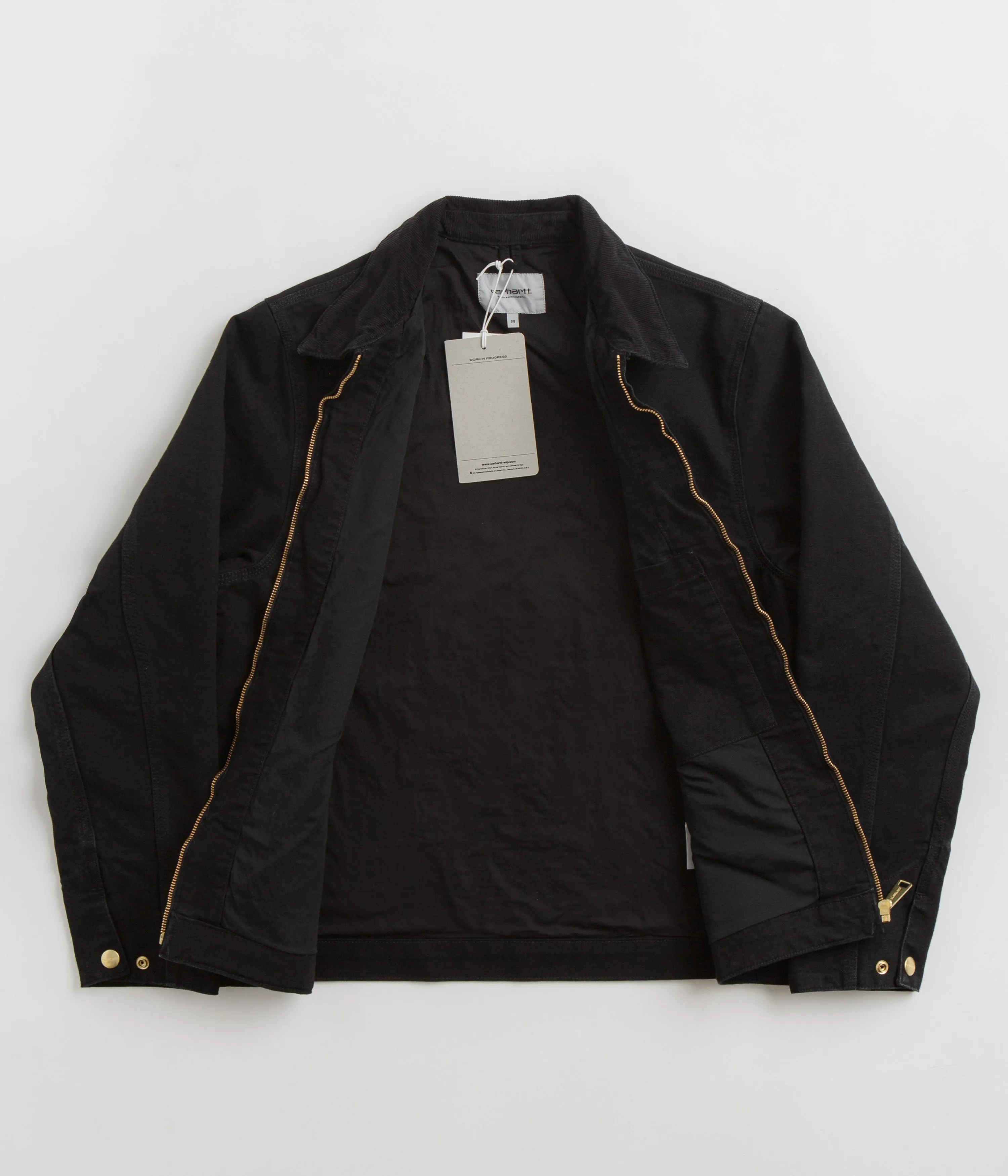 Carhartt Detroit Jacket - Black / Black / Aged Canvas