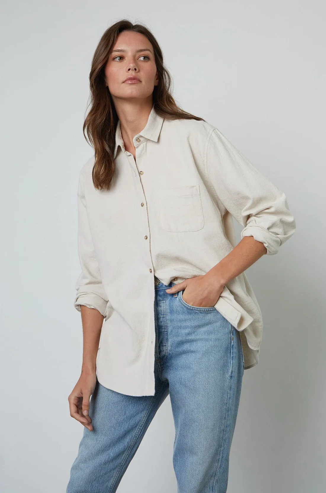 CHELSEY BUTTON-UP SHIRT