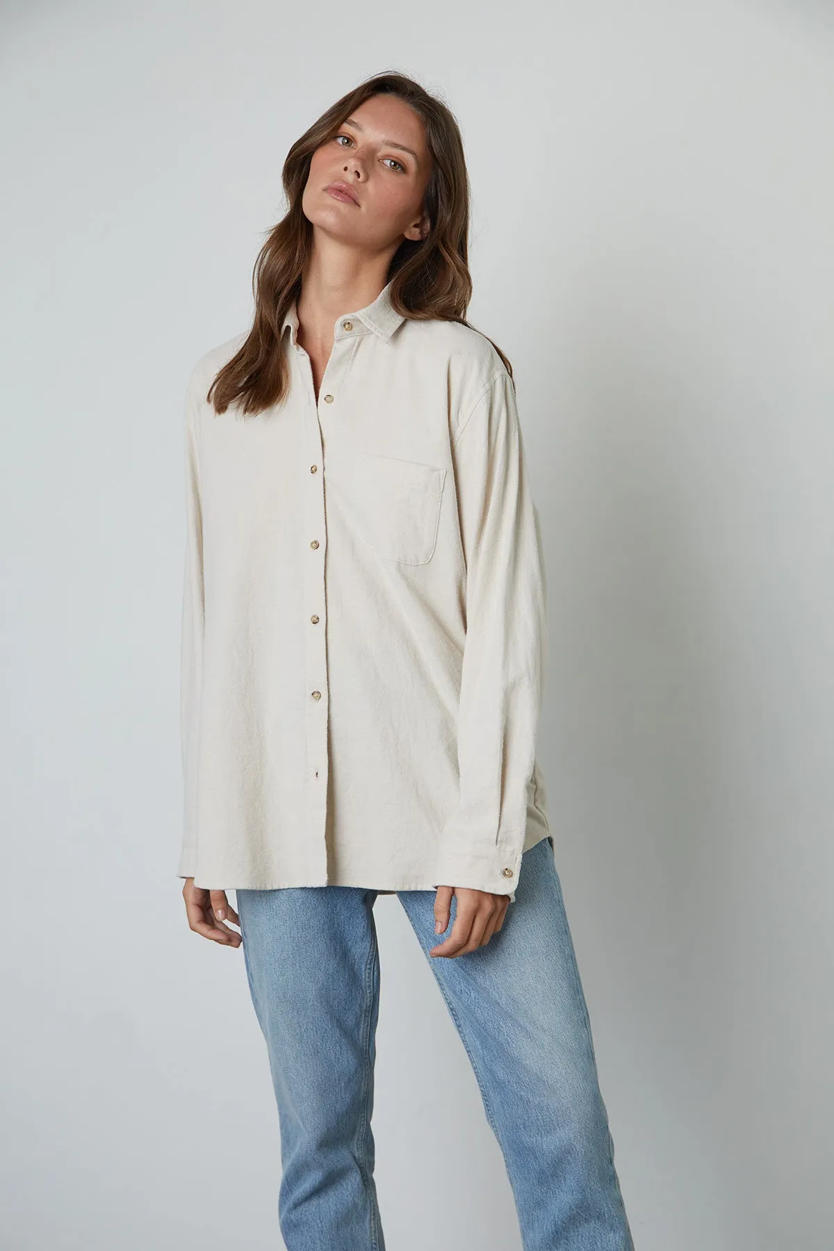 CHELSEY BUTTON-UP SHIRT