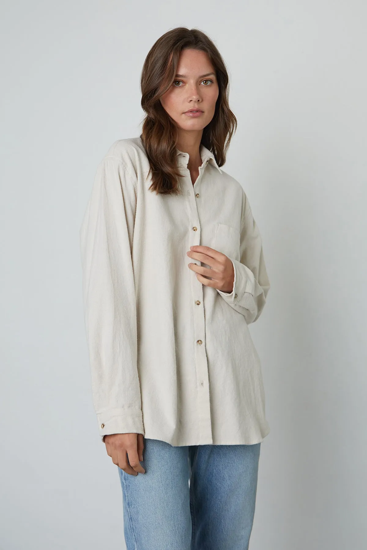 CHELSEY BUTTON-UP SHIRT