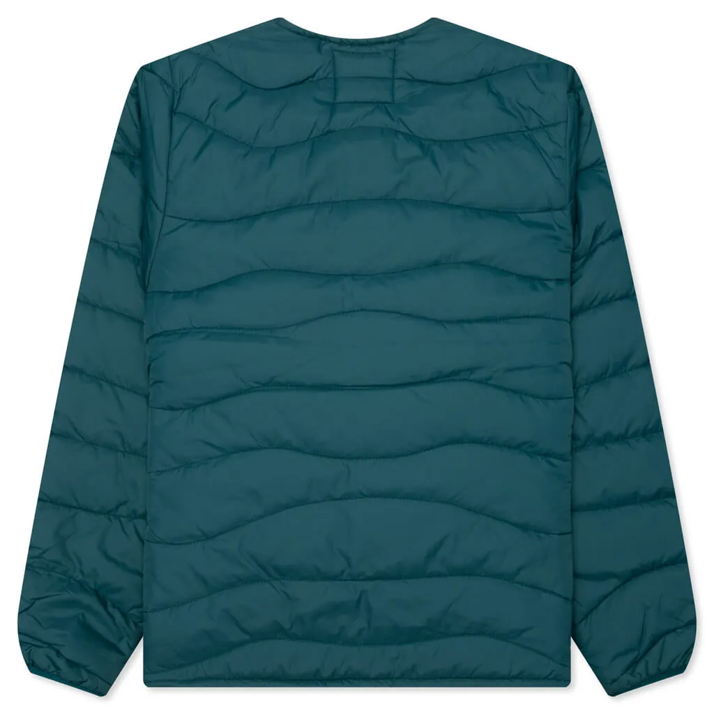 Colored Landscaped Jacket - Deep Sea Green