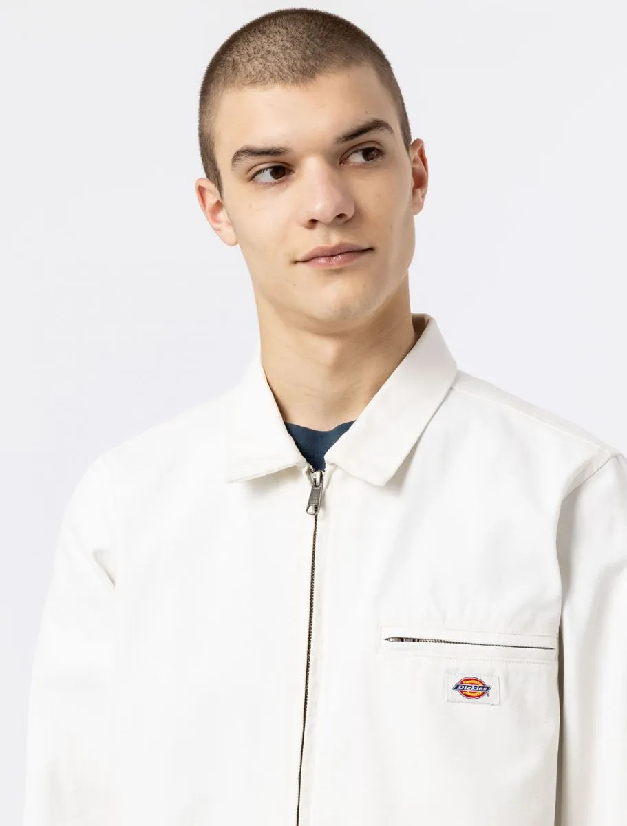 Dickies men's duck canvas jacket DK0A4XMPC431 milky white