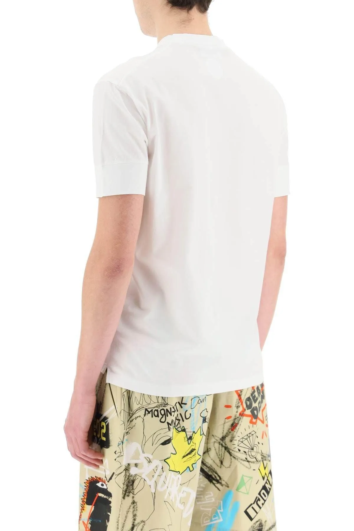 DSquared2 Smiling Leaf T Shirt White