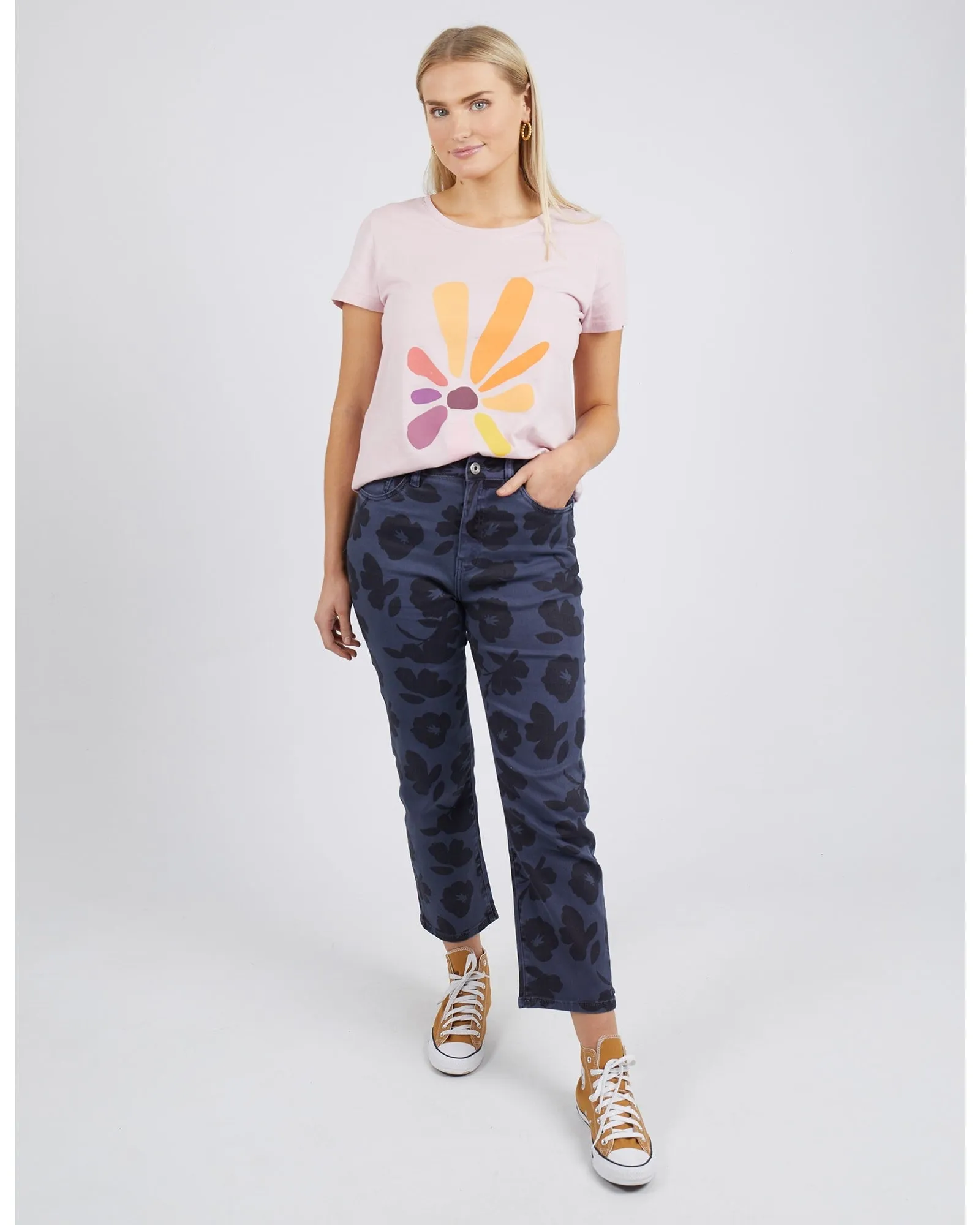 Elm - Abstract Straight Leg Jean - Print