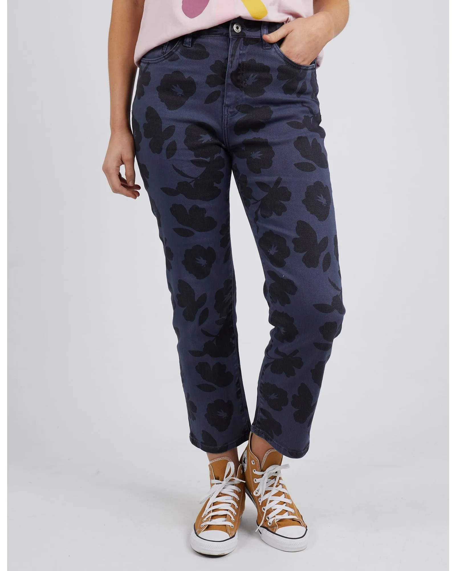 Elm - Abstract Straight Leg Jean - Print