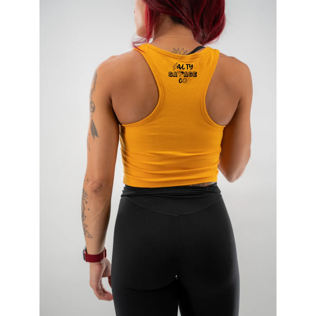 Ladies "Daredevil" Racerback Crop Tank