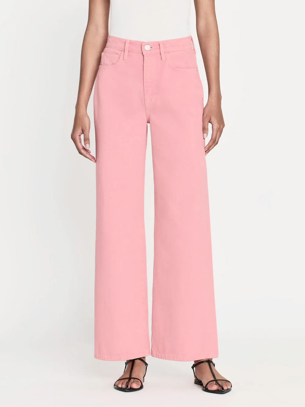 Le Jane Wide Crop -- Washed Dusty Pink