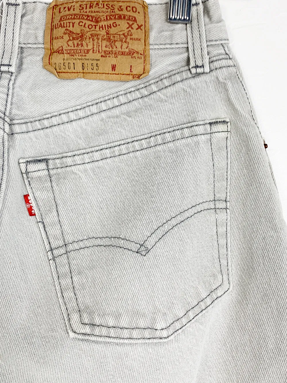 Levis 26501 Pale Tan Ultra High Rise Jeans 25x30