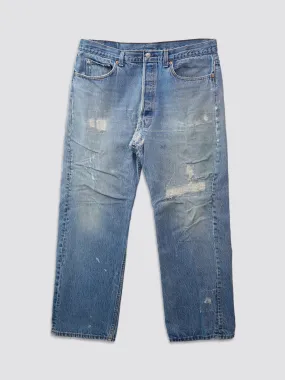 LEVIS 501 1980S REPAIRED