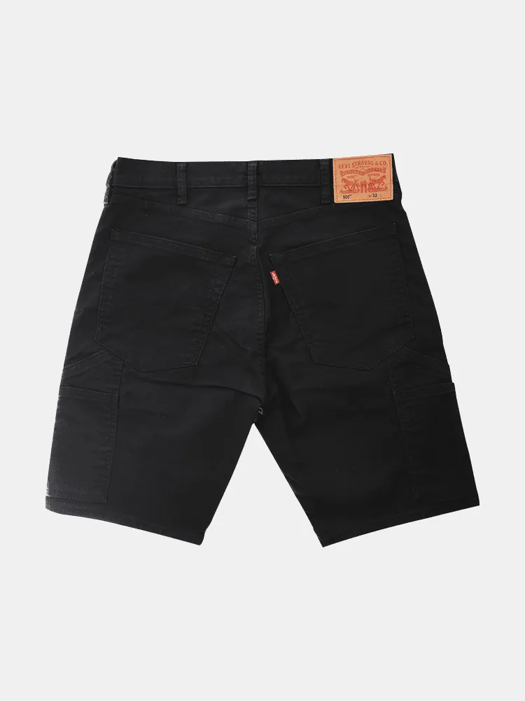 Levis 505 Workwear Utility Shorts - Black Canvas