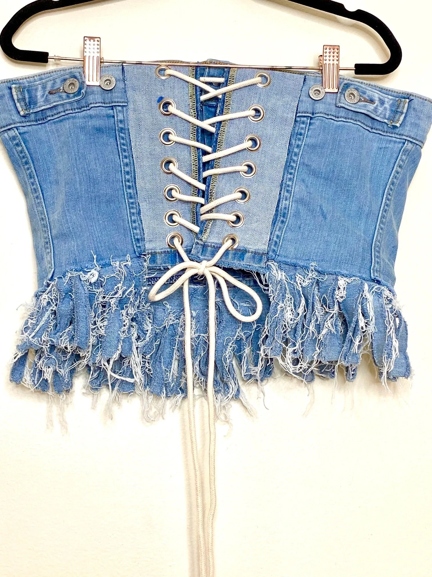 LEVIS Fringe Lace Up Corset