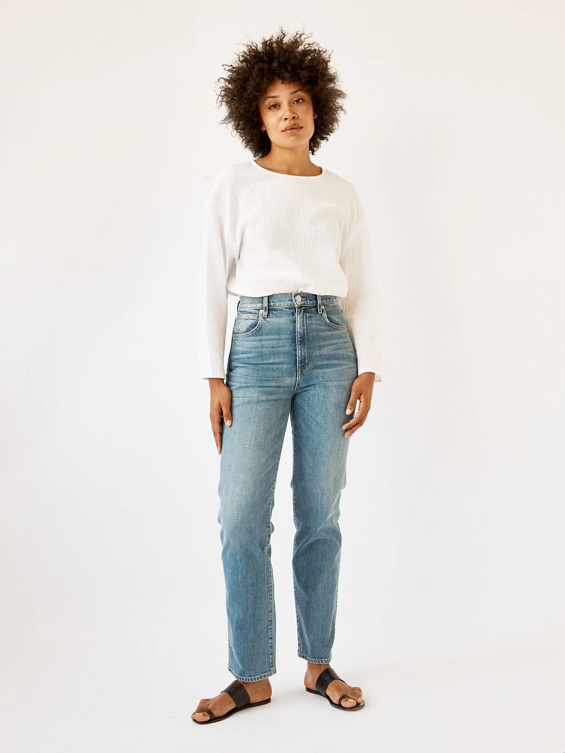 London High Rise Straight Leg Jean