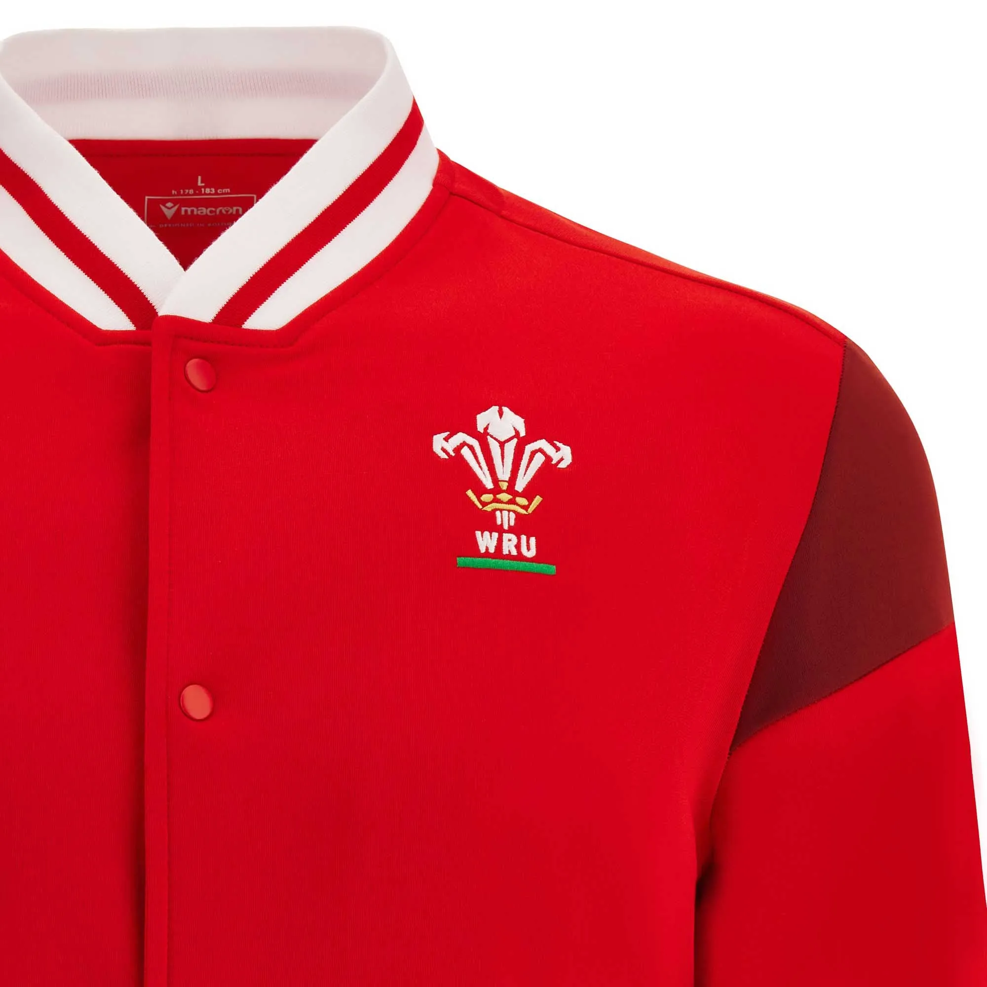 Macron Men's Wales Rugby Anthem Jacket 23/24 - Red