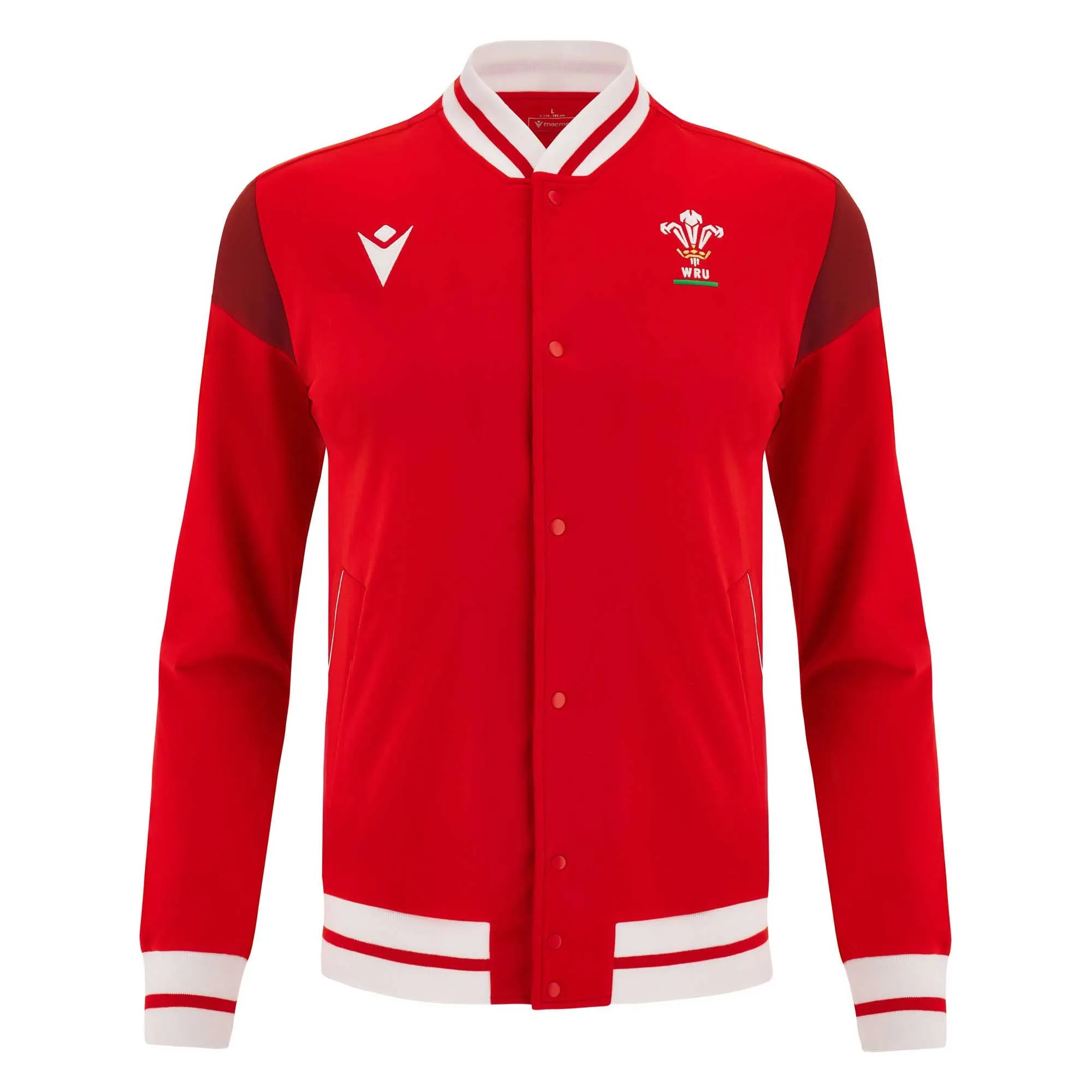 Macron Men's Wales Rugby Anthem Jacket 23/24 - Red