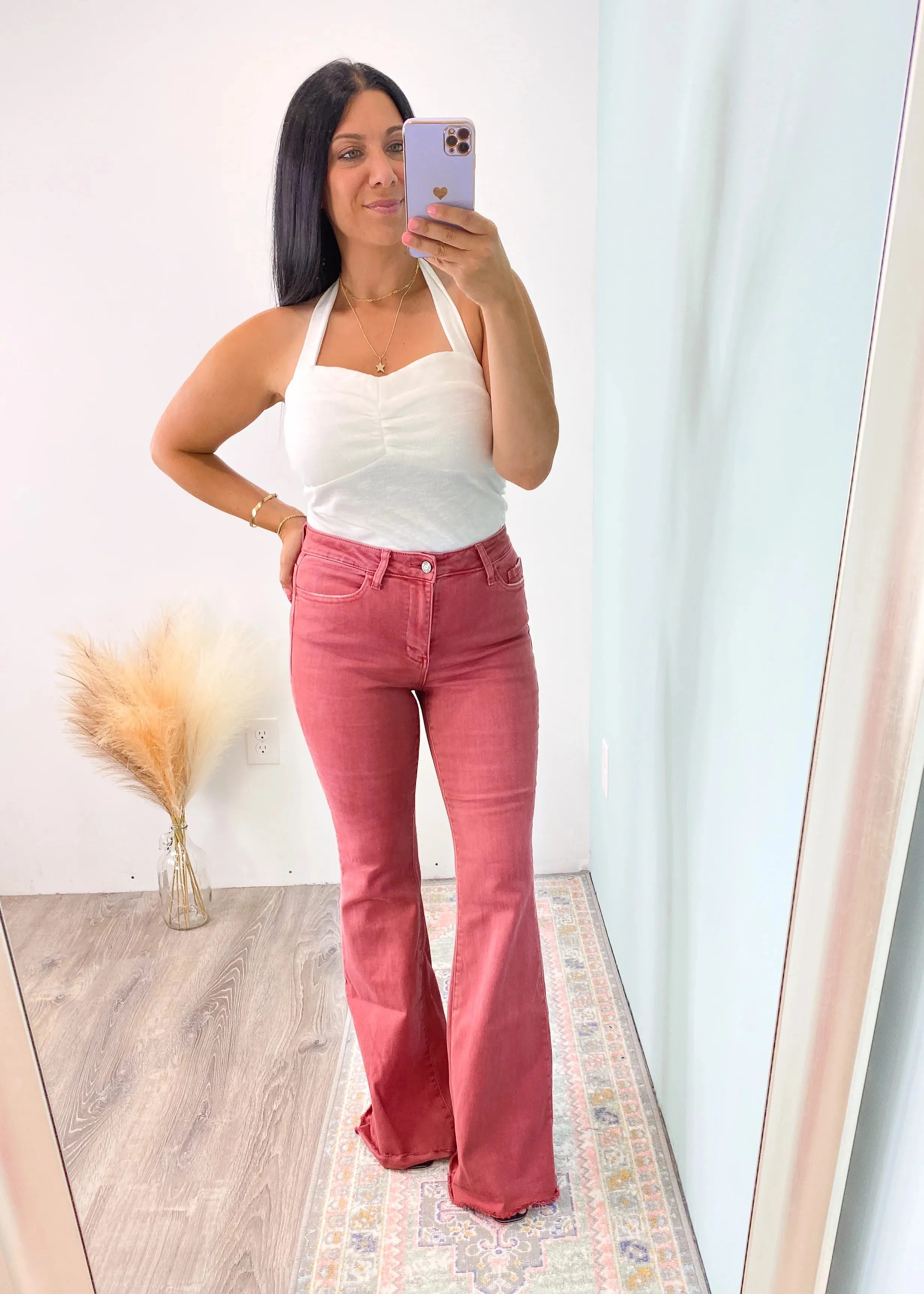 Margot Mineral Red Flare Jean