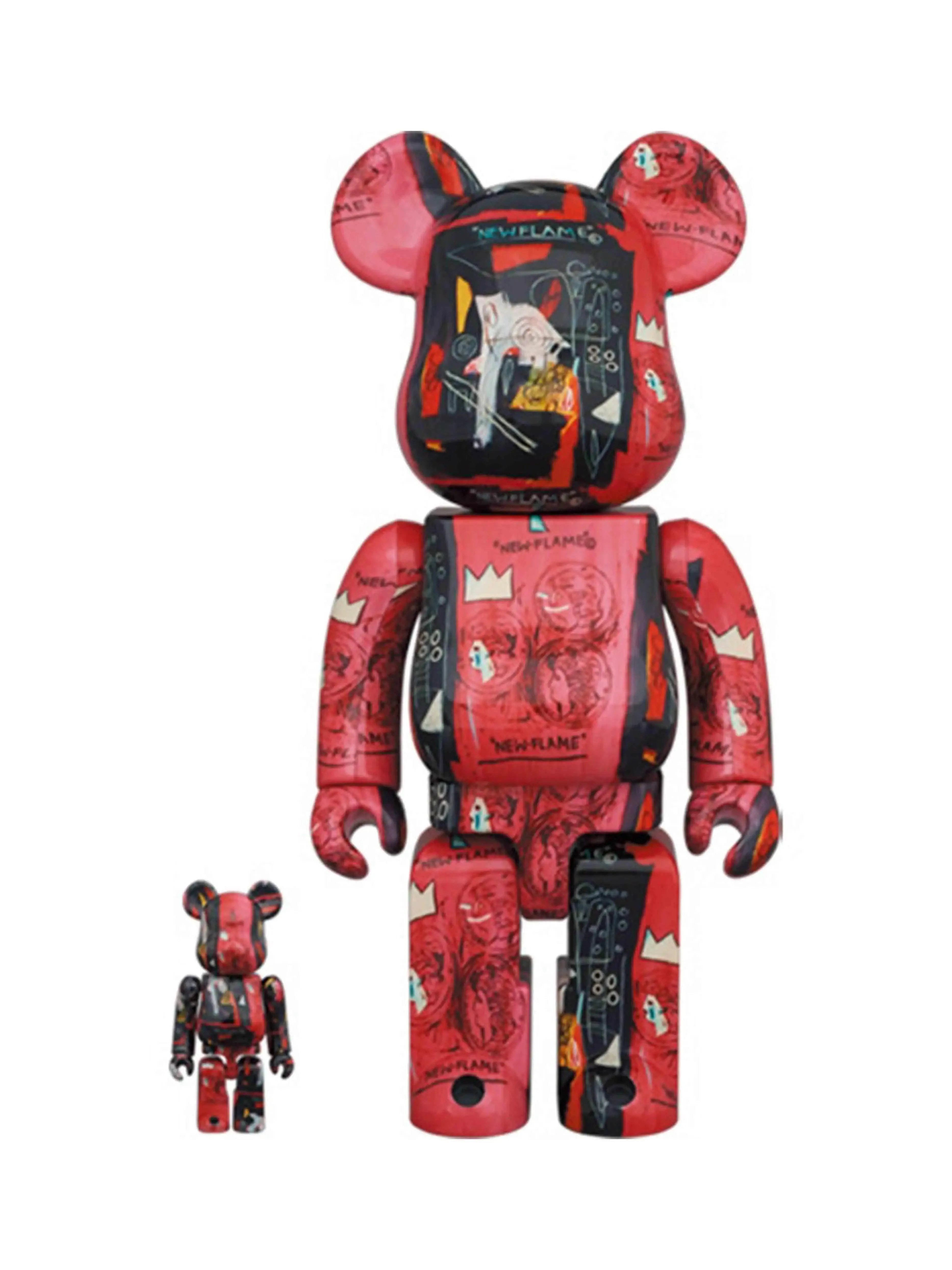 Medicom Toy Be@rbrick Andy Warhol x Jean Michael Basquiat #1 100% & 400% Set