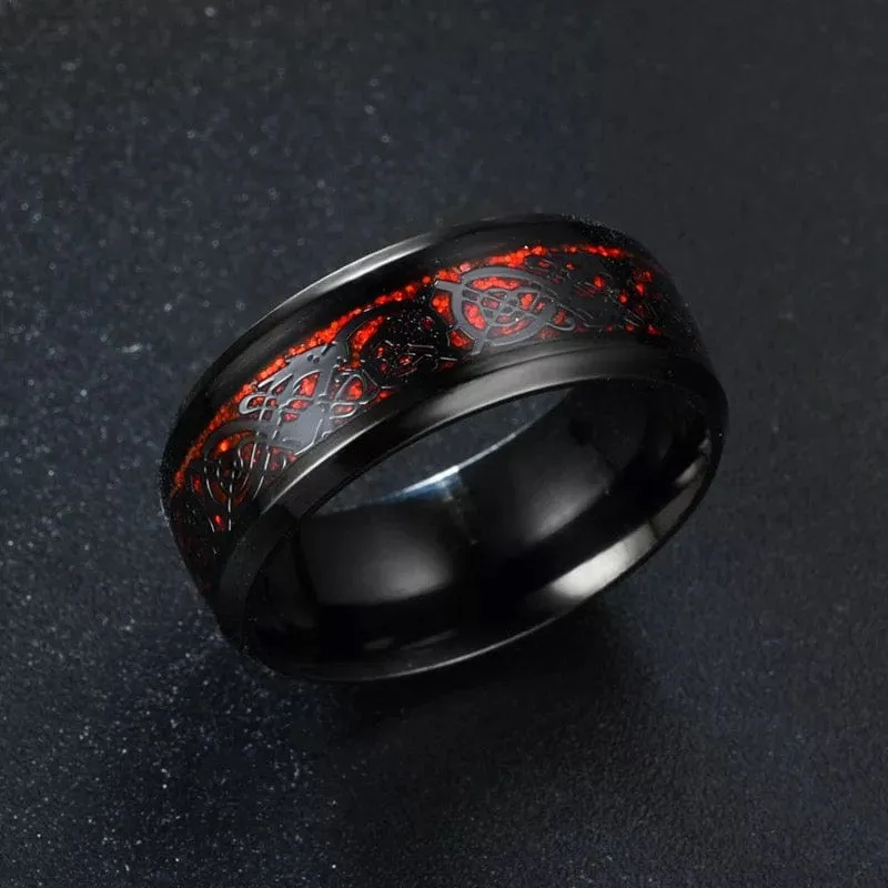 Men Dragon Ring