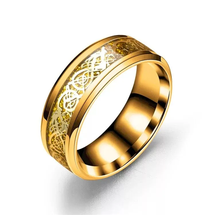 Men Dragon Ring