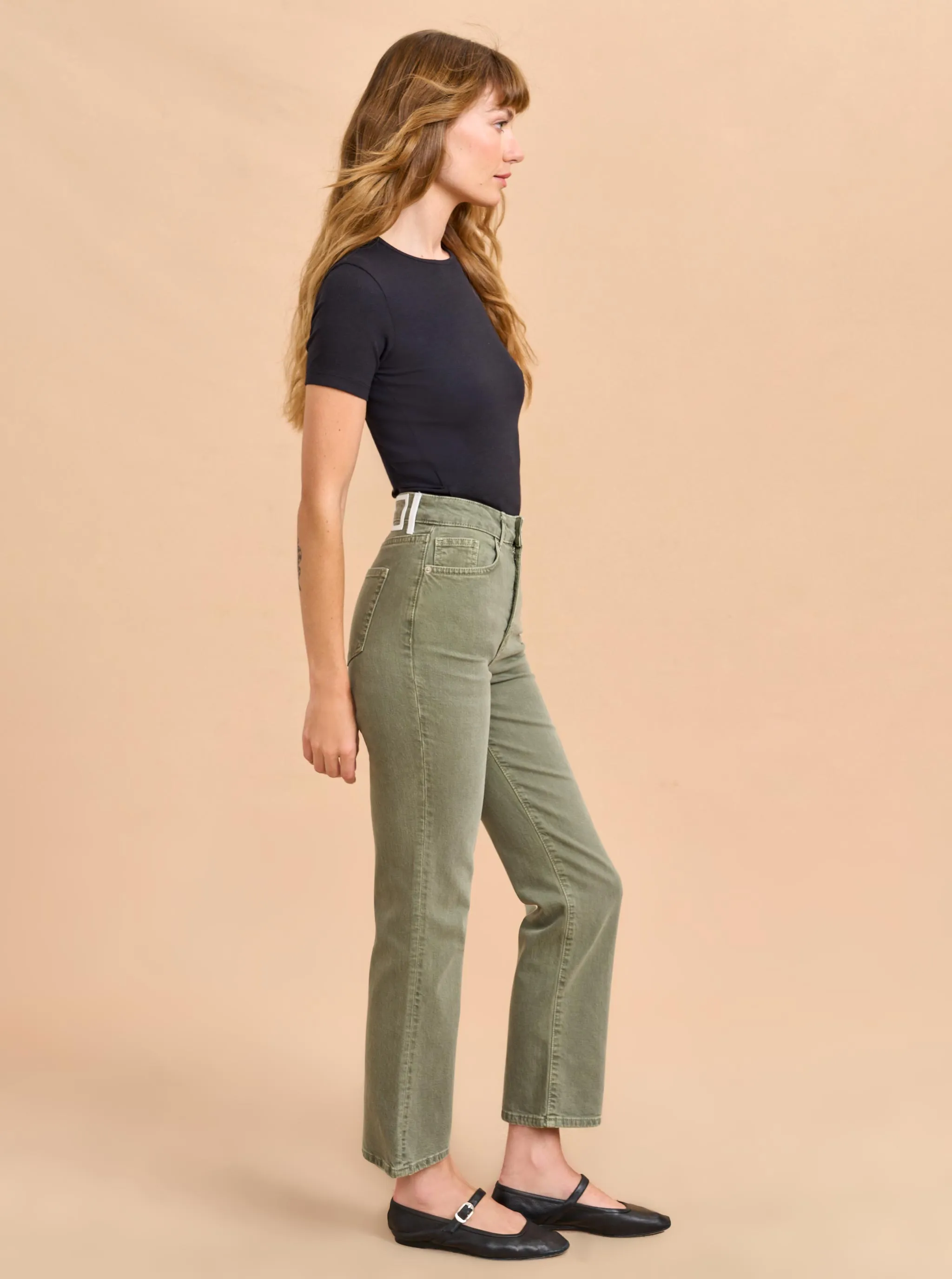 Meredith High-Rise Cropped Flare Jean