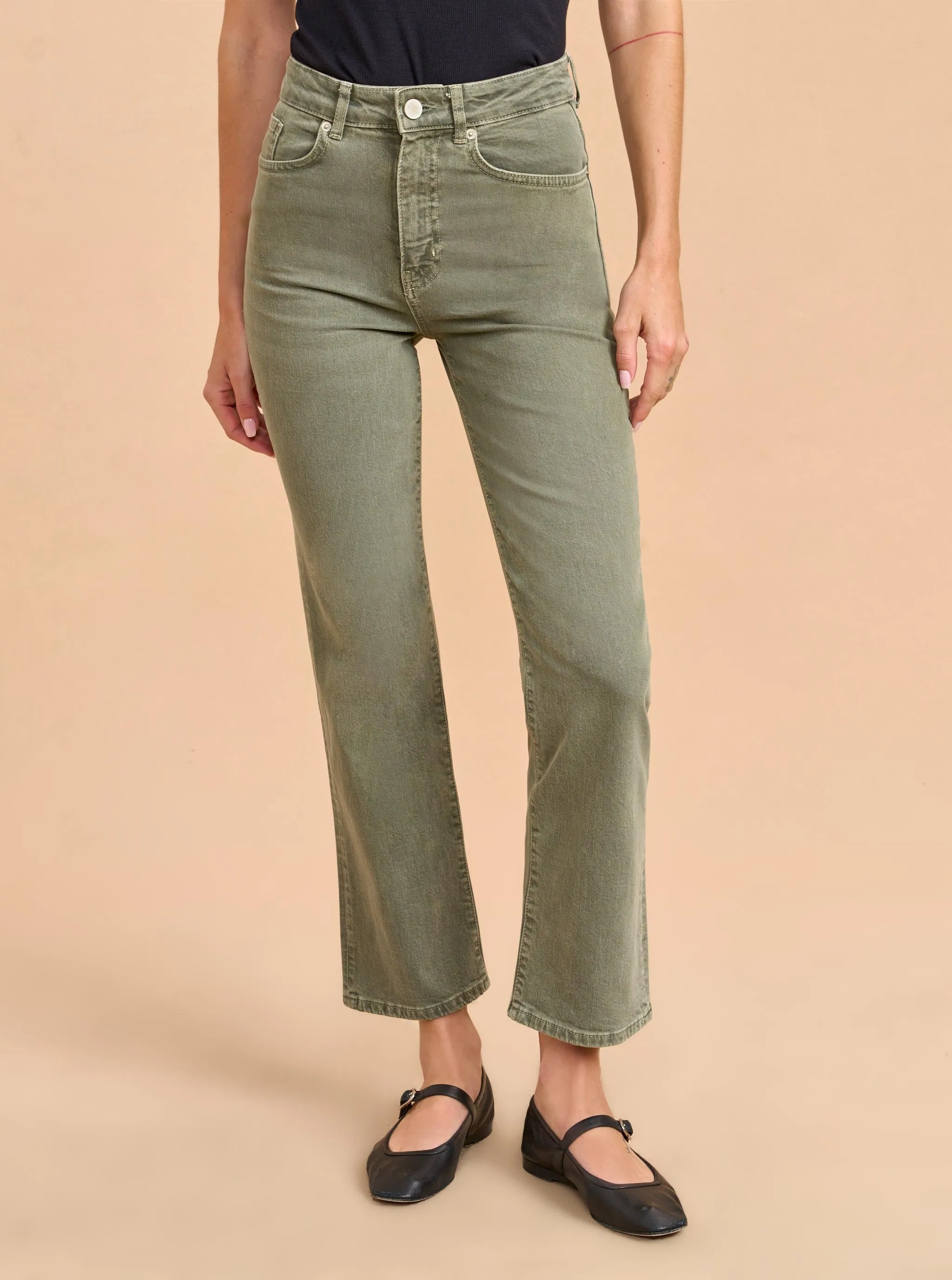 Meredith High-Rise Cropped Flare Jean