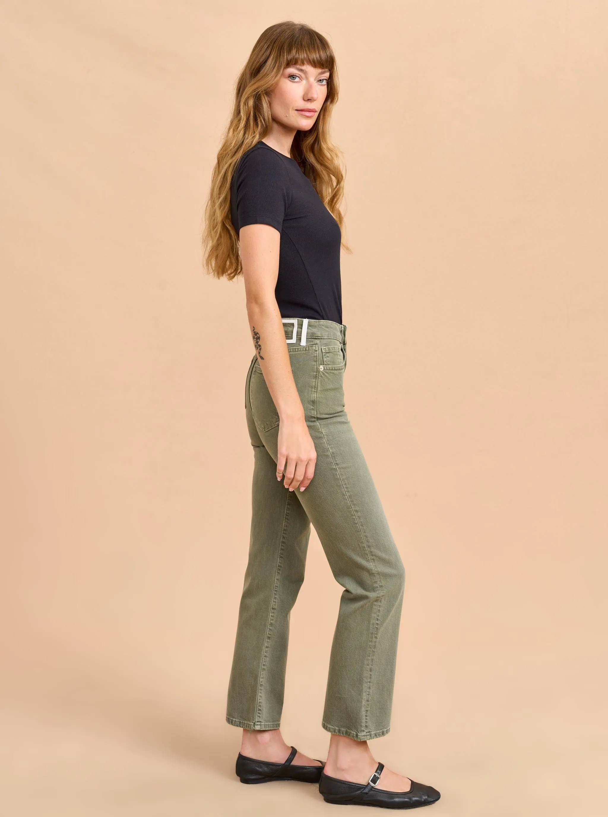 Meredith High-Rise Cropped Flare Jean