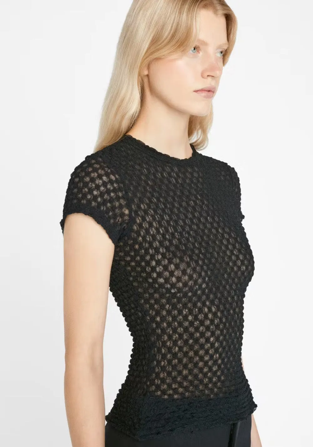 MESH LACE BABY TEE - FRAME