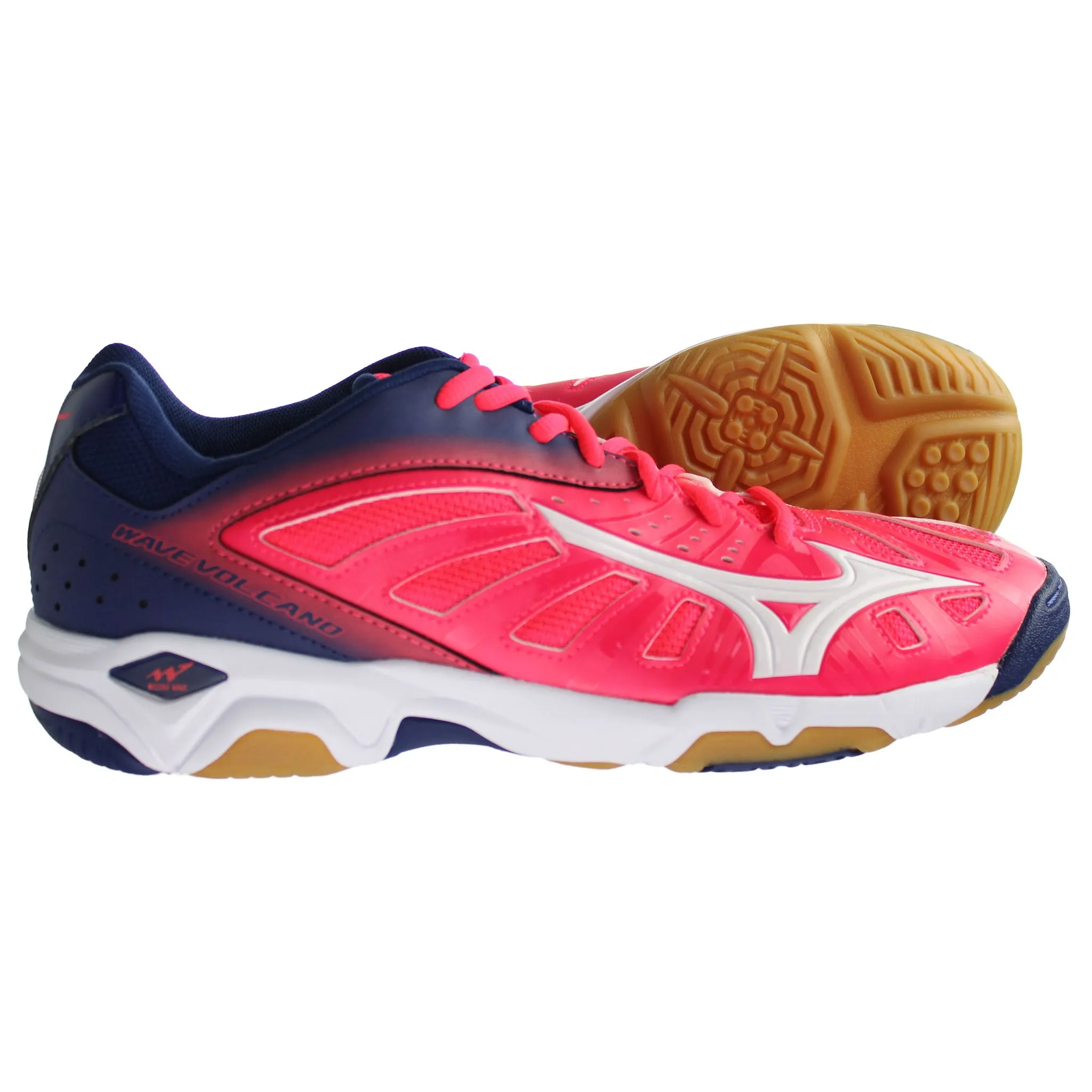 Mizuno Indoor Wave Volcano Womens Pink Trainers