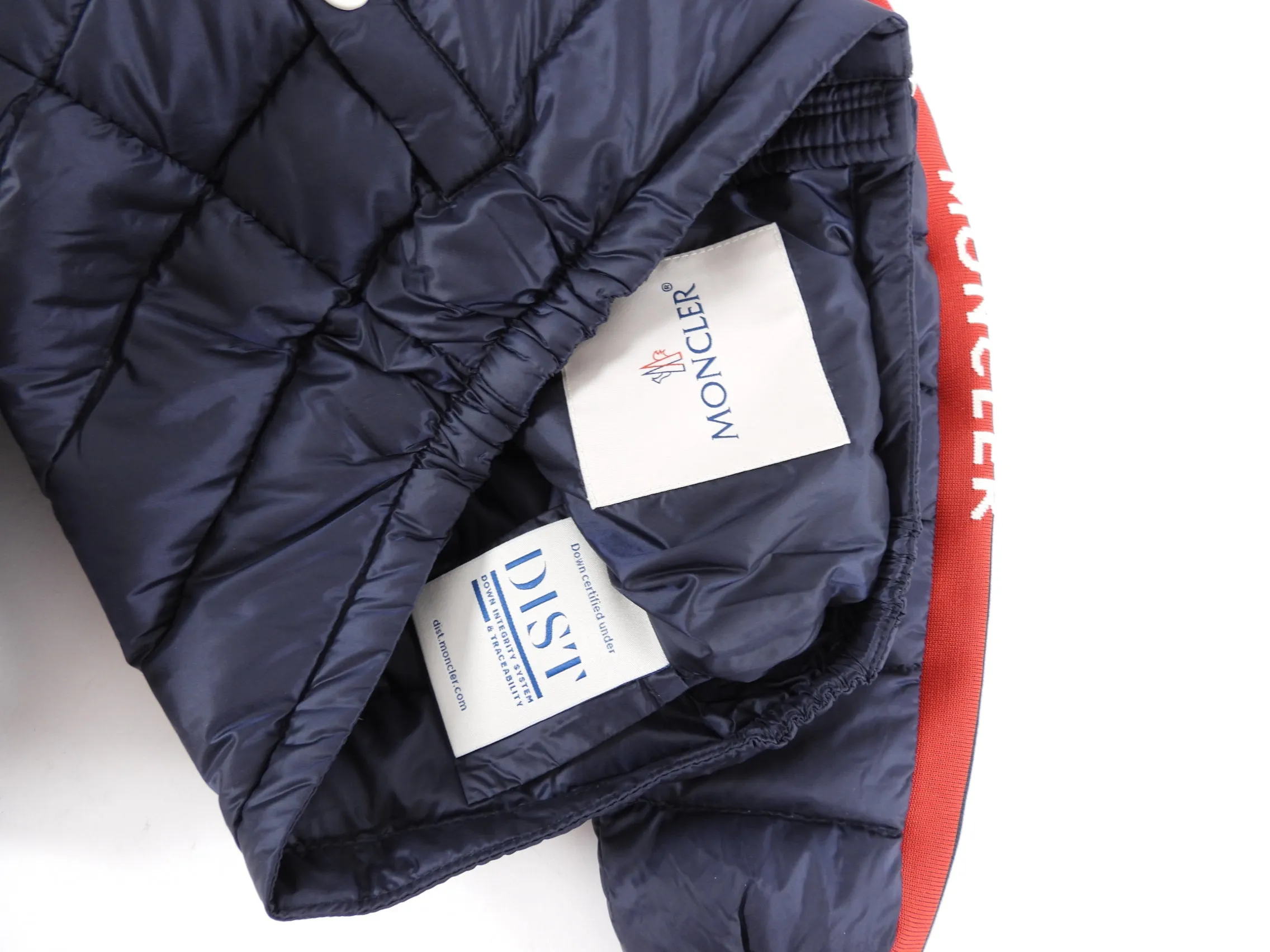 Moncler Baby Navy Down Acteon Jacket - 18/24 M