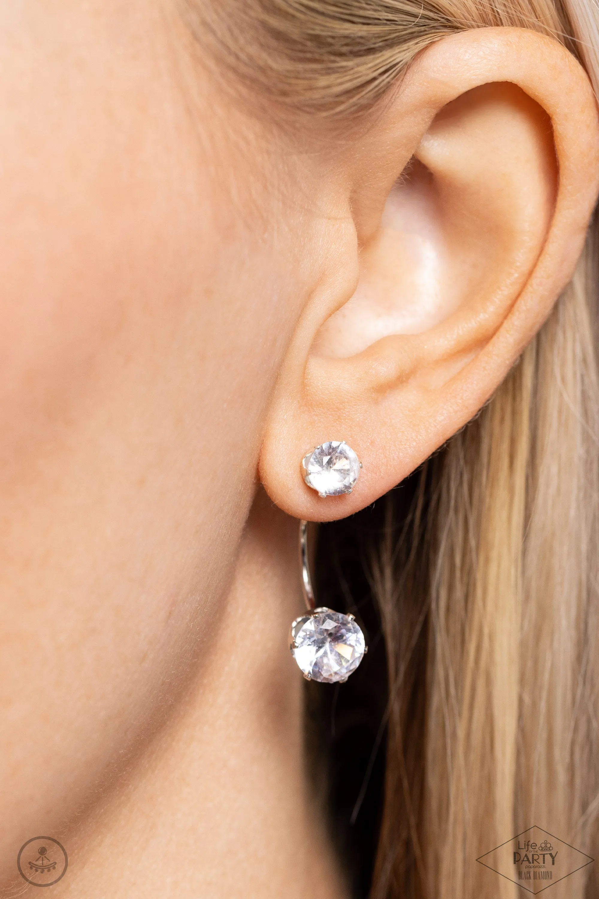 Paparazzi Starlet Squad White Post Earrings