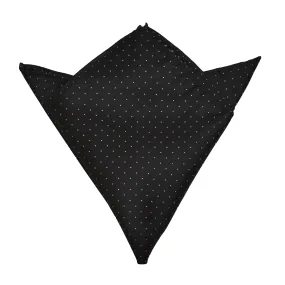 Pocket Square - Black Micro Polkadot