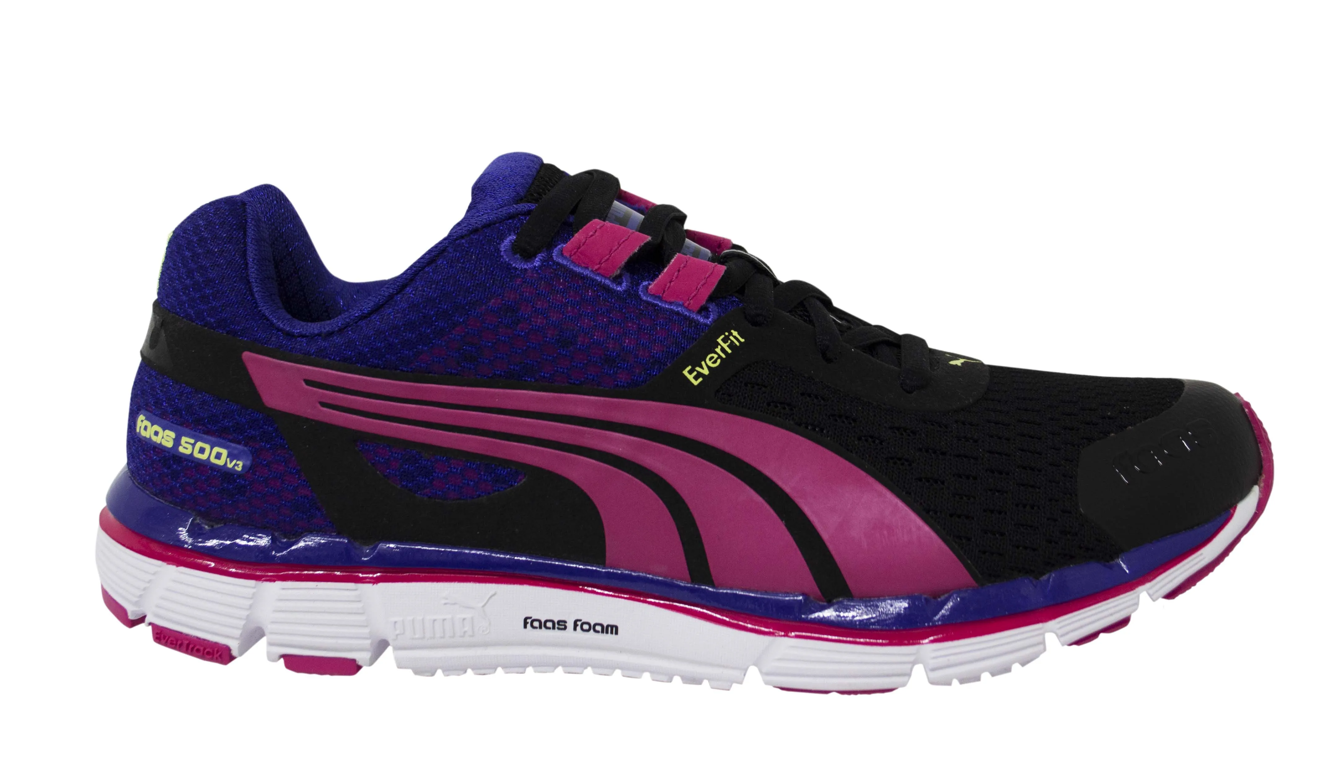 Puma Faas 500 v3 Womens Lace Up Running Textile Trainers 187065 02