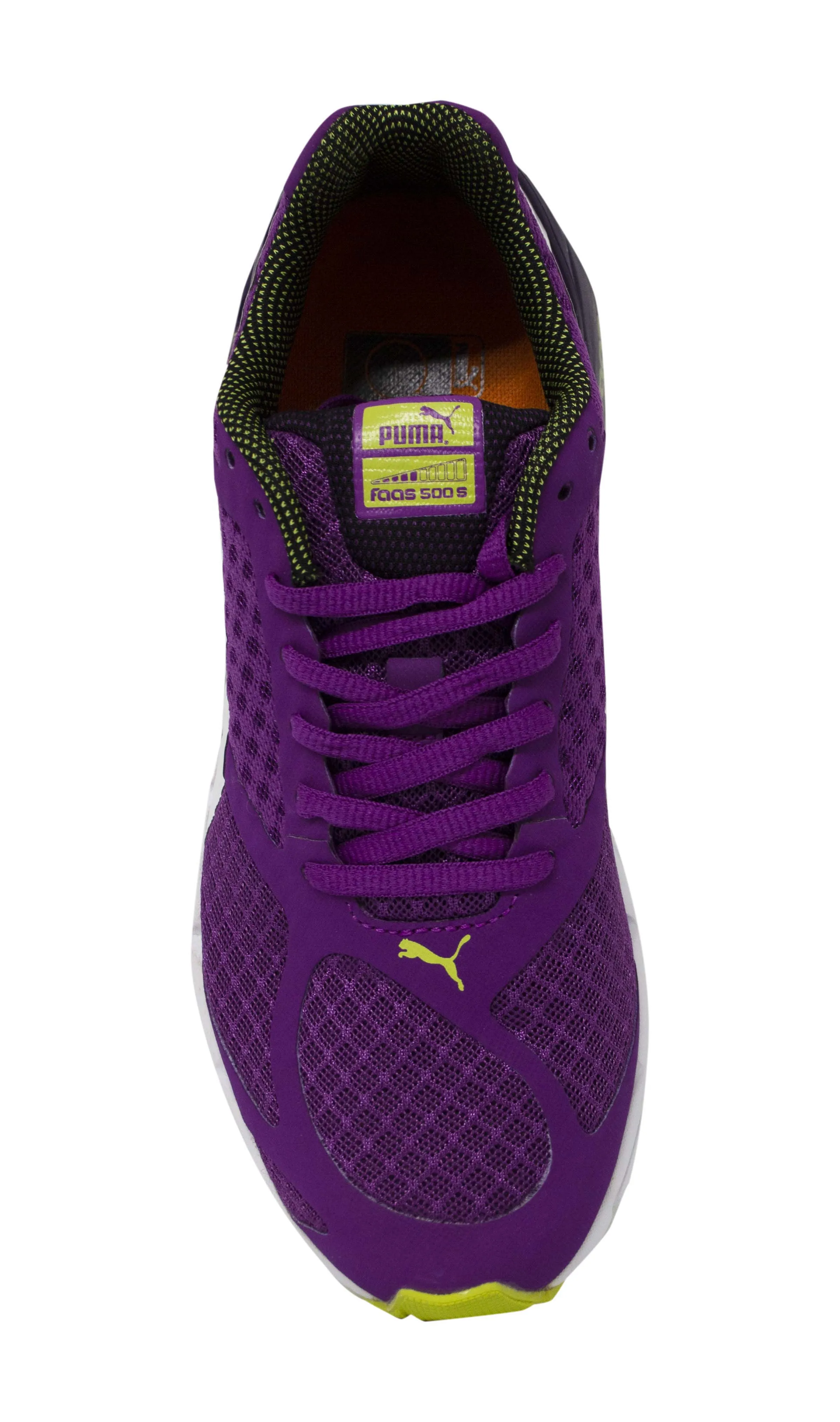 Puma Faas 500 Womens Purple Textile Lace Up Running Trainers 186726 01