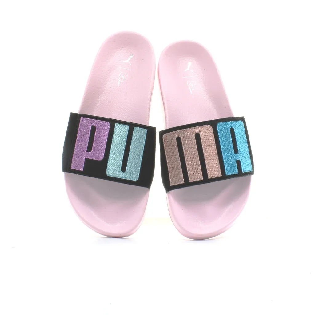 Puma Leadcat x Sophia Webster Black Pink Womens Slip On Sliders 363837 01