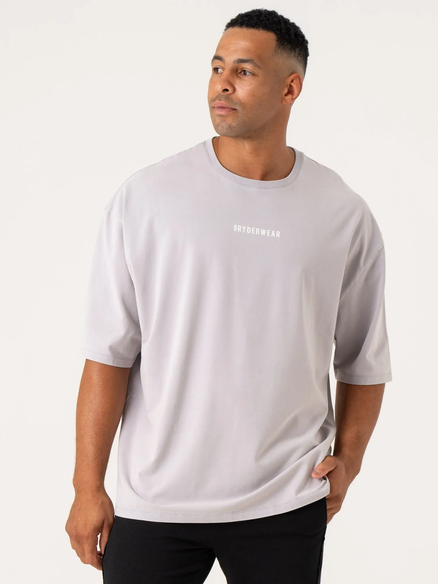 Pursuit Oversized T-Shirt - Lavender Stonewash