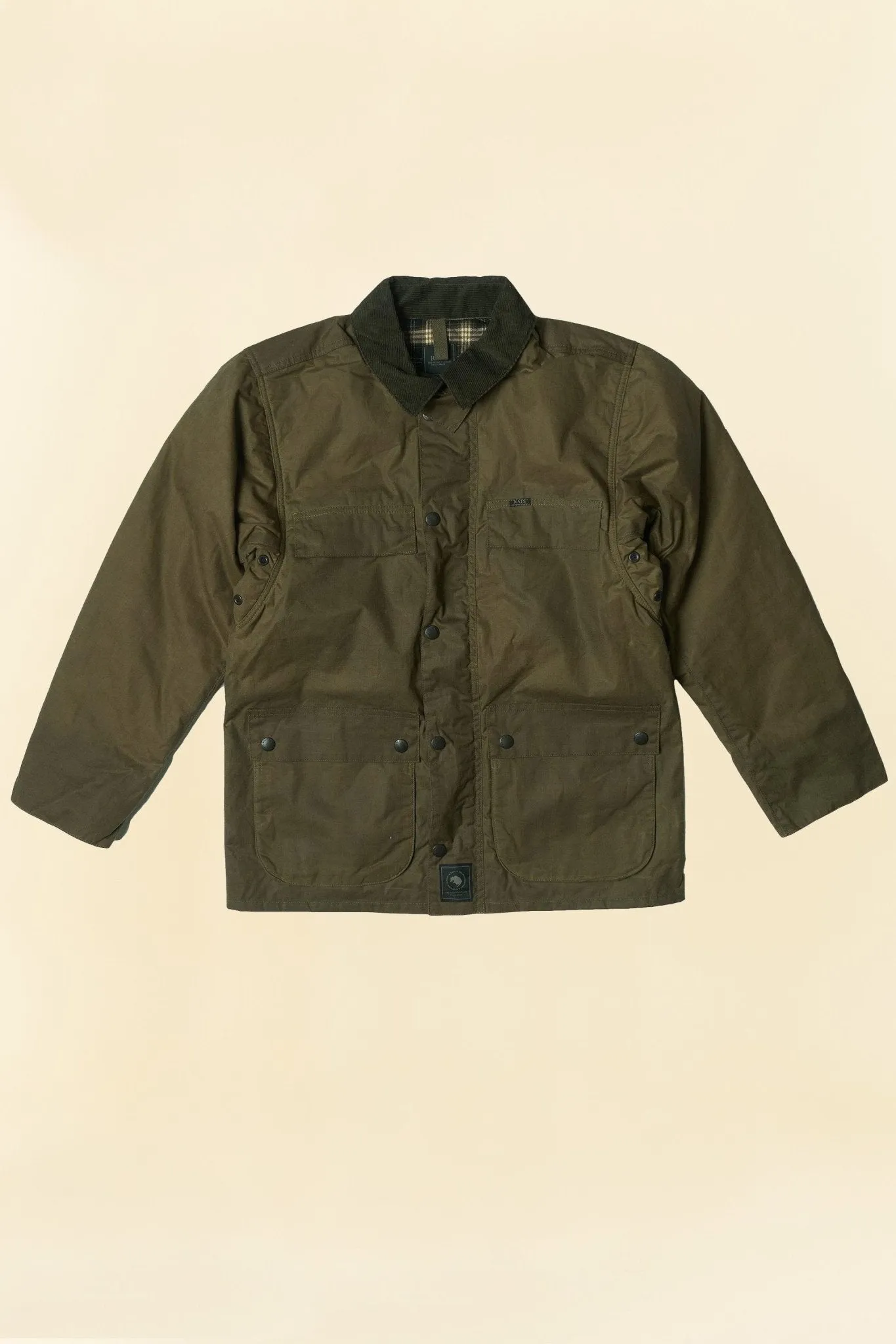 Rats British Millerain Waxed Cotton Jacket - Khaki