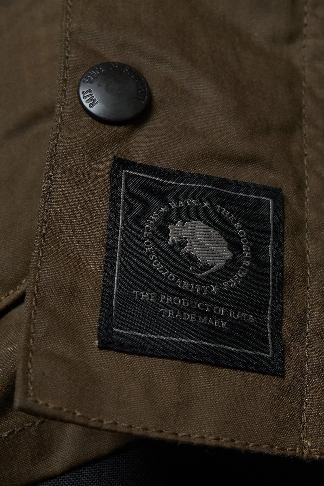 Rats British Millerain Waxed Cotton Jacket - Khaki